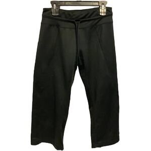 Nike Fit Dry Small Black Women's Wide Leg Capri Drawstring Waist